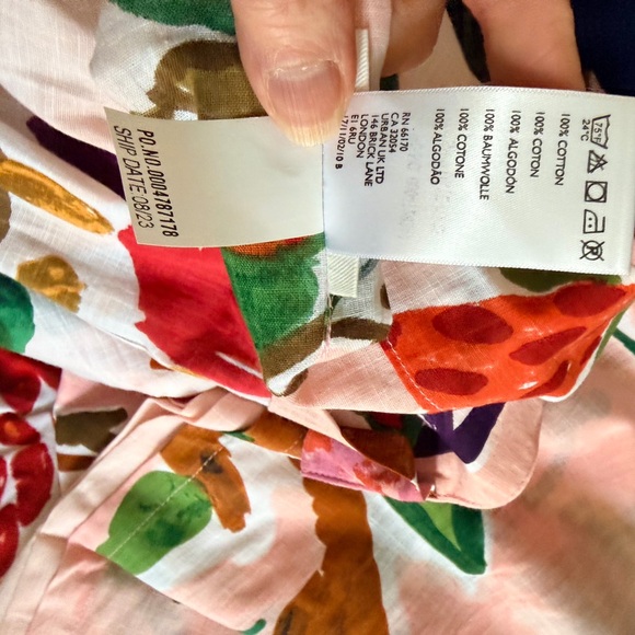 Anthropologie Cecilia Pink Floral Curtains - Picture 2 of 5